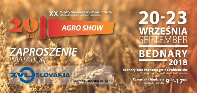 AGRO SHOW 2018 – Bednary, Poľsko