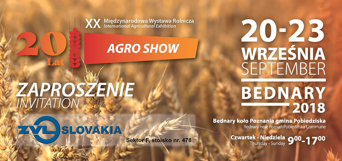 AGRO SHOW 2018 – Bednary, Poľsko