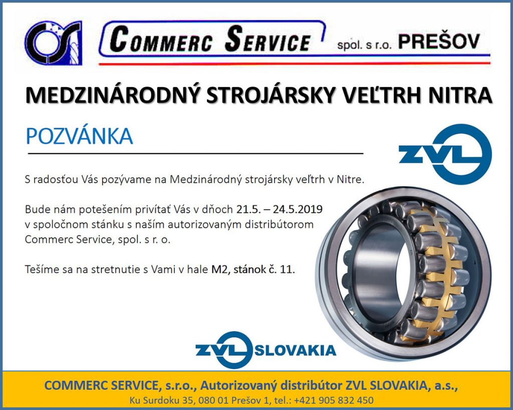 Pozvánka MSV Nitra 2019